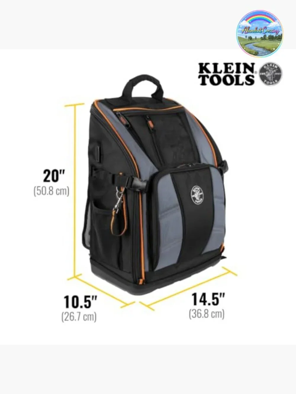 Tool Station Pro Heavy-Duty Organizer Backpack with 27 Pockets, Molded Bottom